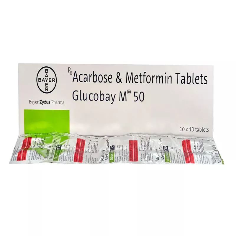 GLUCOBAY M 50MG