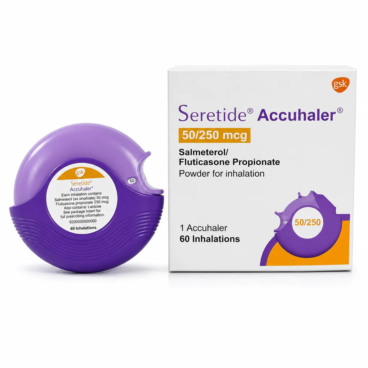 SERETIDE ACCUHALER 50/250MCG