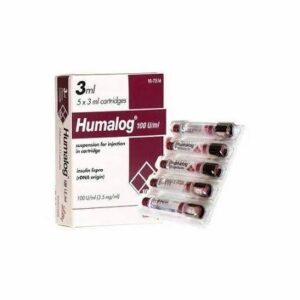 HUMALOG CARTRIDGE 100IU